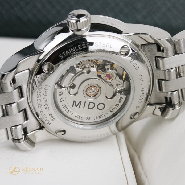 Ảnh đáy của chiếc đồng hồ Mido Baroncelli II M7600.4.26.1
